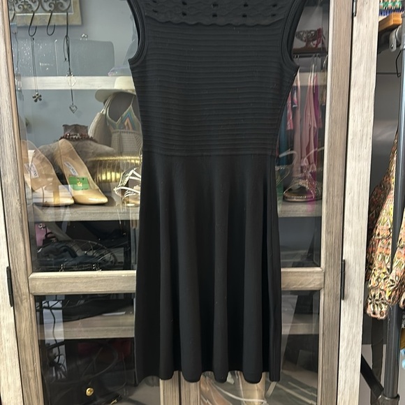 CE CE BLACK KNIT DRESS SIZE XS - Picture 4 of 6